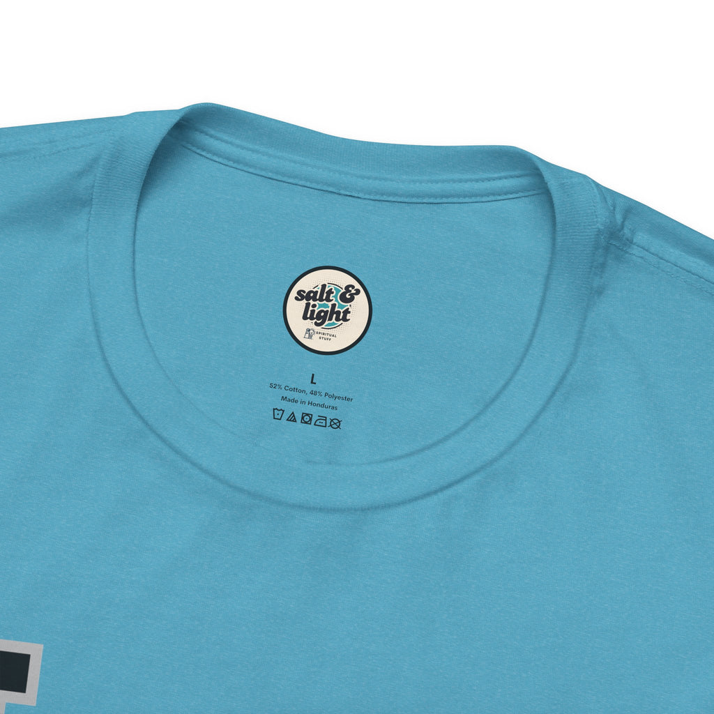 Be of Good Cheer John 16:33 Tee | Perfect for Gift, Casual Wear, Christian Clothing, Gifts for Ministry, Christmas Gifts, Birthday Gifts, Gifts for Her, Gifts for Friends