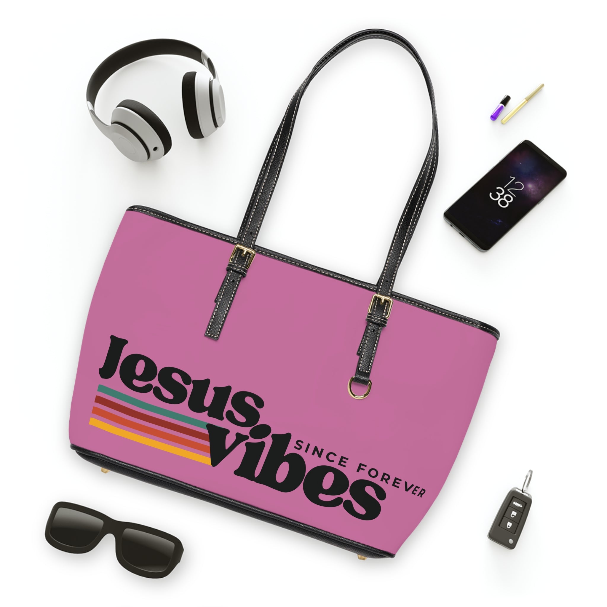 Jesus Vibes Handbag - PU Leather Shoulder Bag
