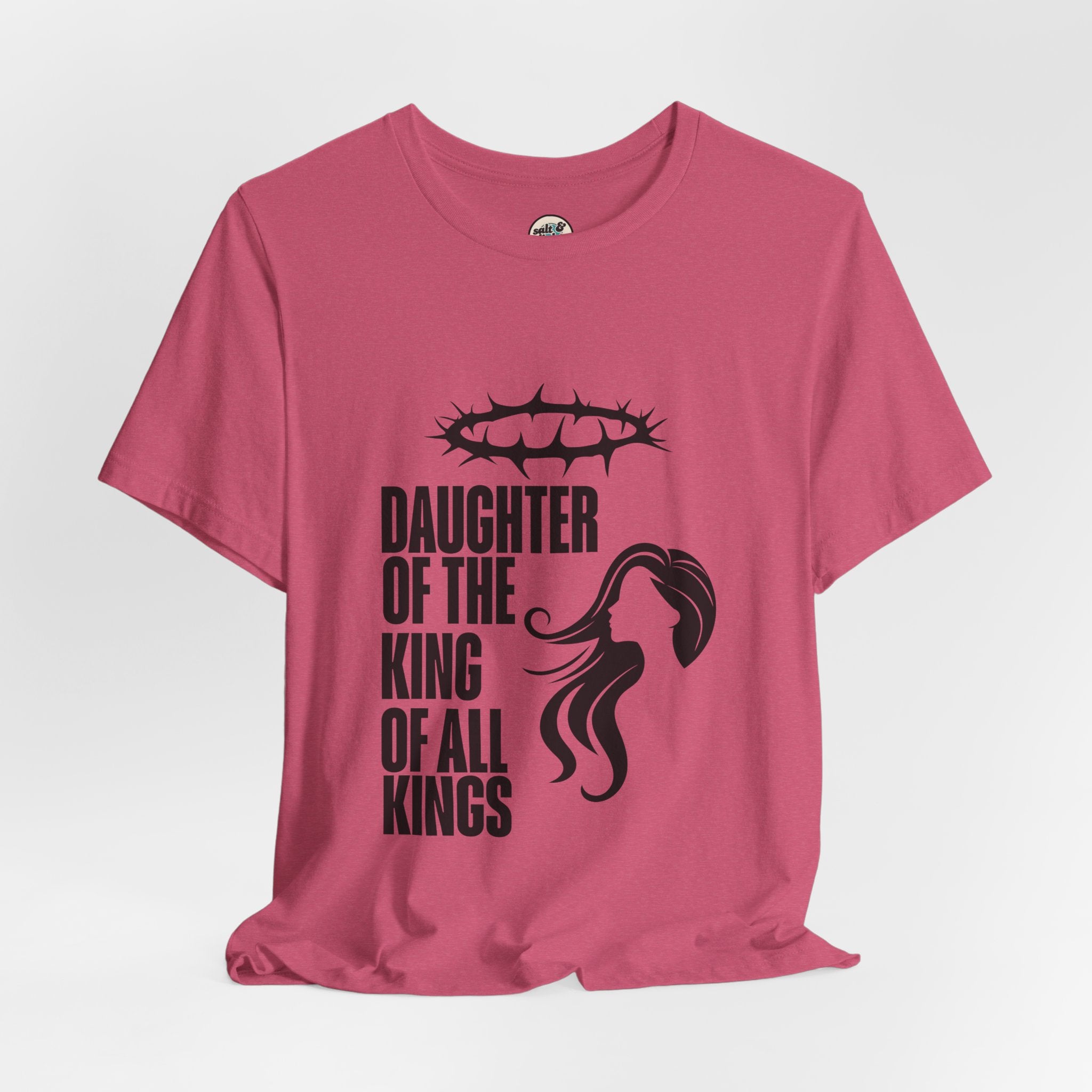 Daughter of the King Tee, Perfect for Gift, Casual Wear, Christian Clothing, Gifts for Ministry, Christmas Gifts, Birthday Gifts, Gifts for Her, Gifts for Friends