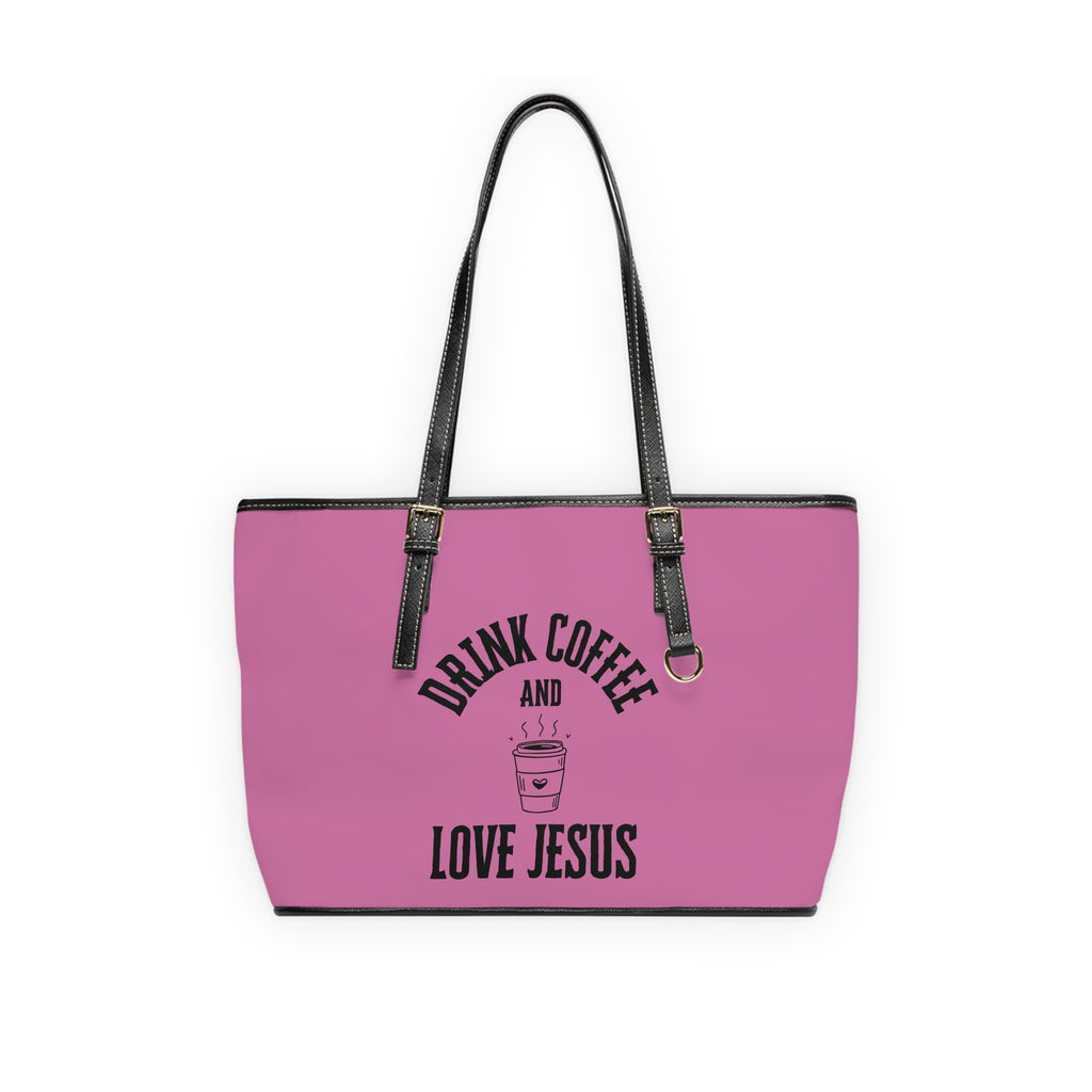 Coffee & Christ Handbag - PU Leather Shoulder Bag
