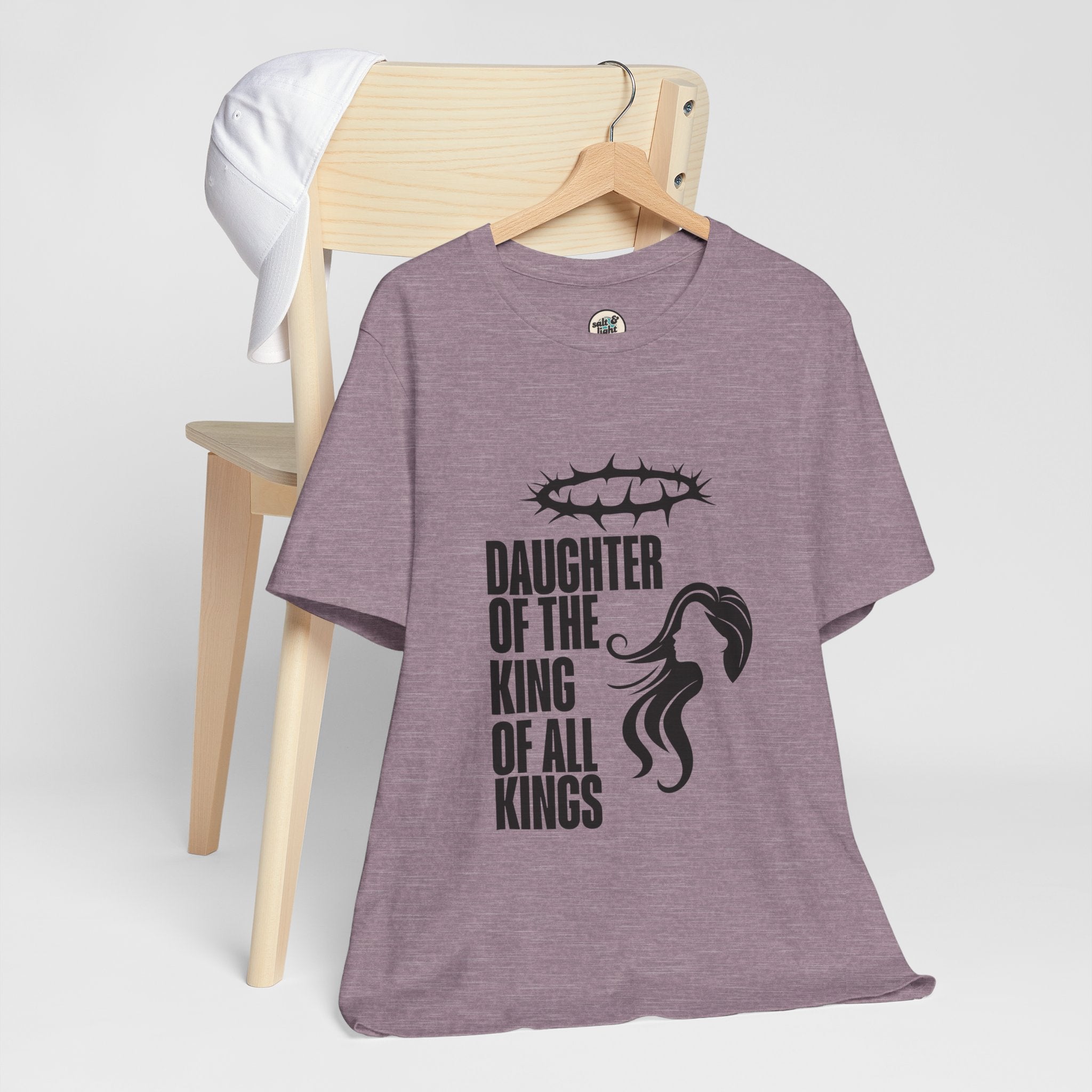 Daughter of the King Tee, Perfect for Gift, Casual Wear, Christian Clothing, Gifts for Ministry, Christmas Gifts, Birthday Gifts, Gifts for Her, Gifts for Friends