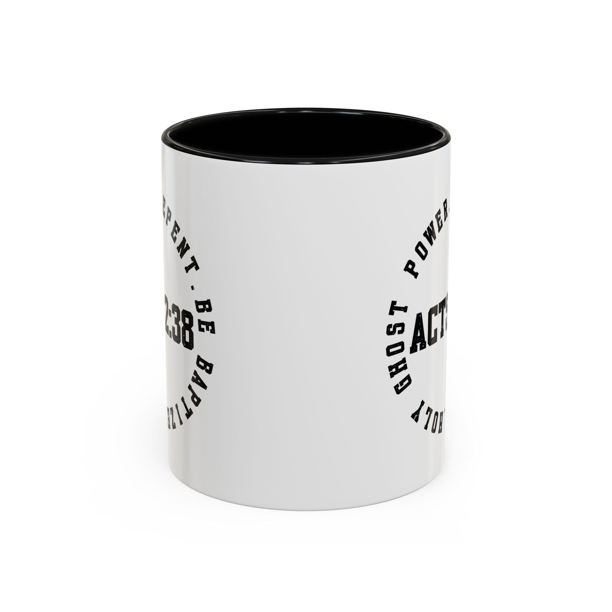 🔥 Acts 2:38 Circle Mug – Bold Faith, Multiple Colors Ceramic Coffee Mug (11, 15oz), Gifts for Church, Christmas Gifts, Birthday Gifts, Baptism Gifts, Gifts for Her, Gifts for Him, Gifts for Ministry