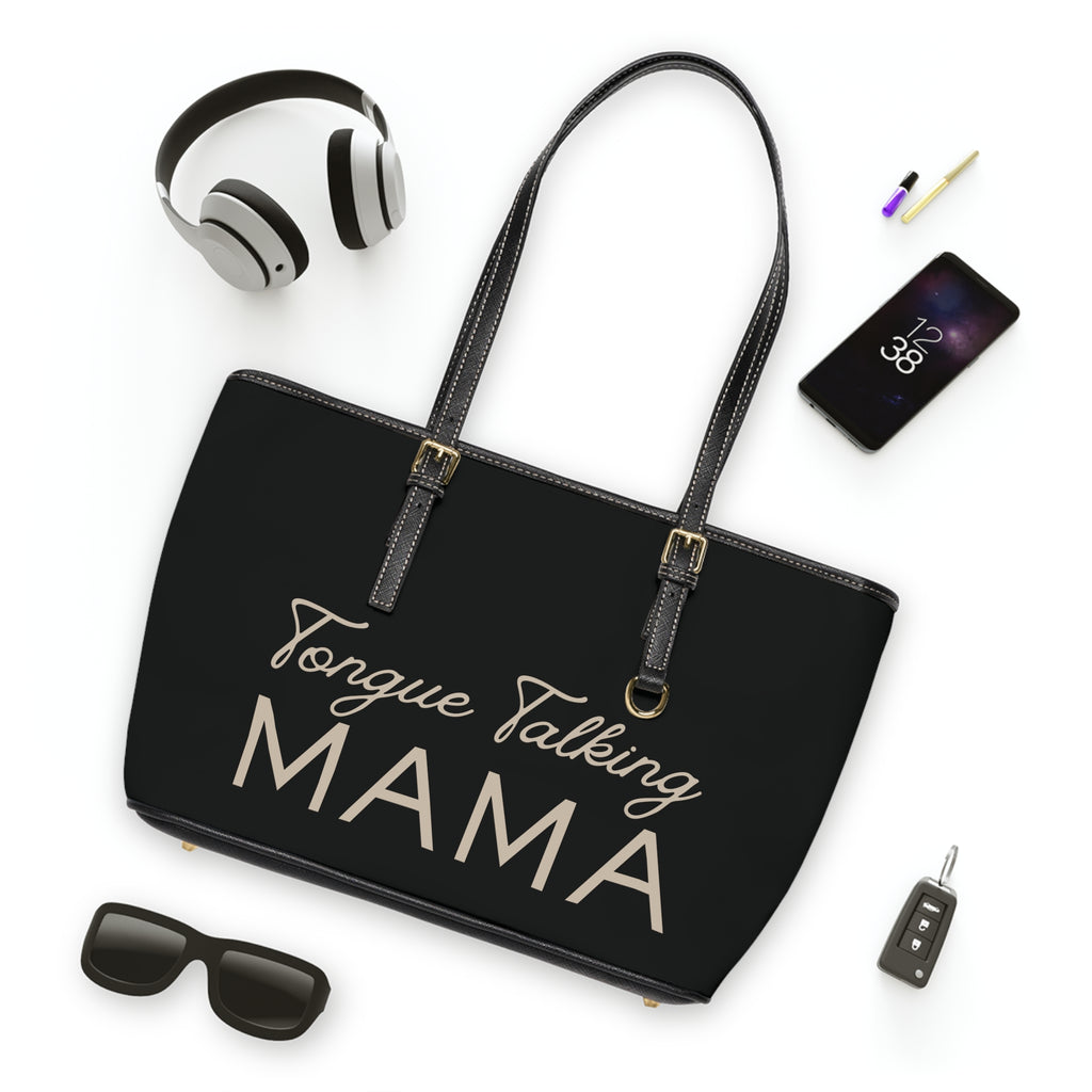 Tongue Talkin' Mama Handbag - PU Leather Shoulder Bag