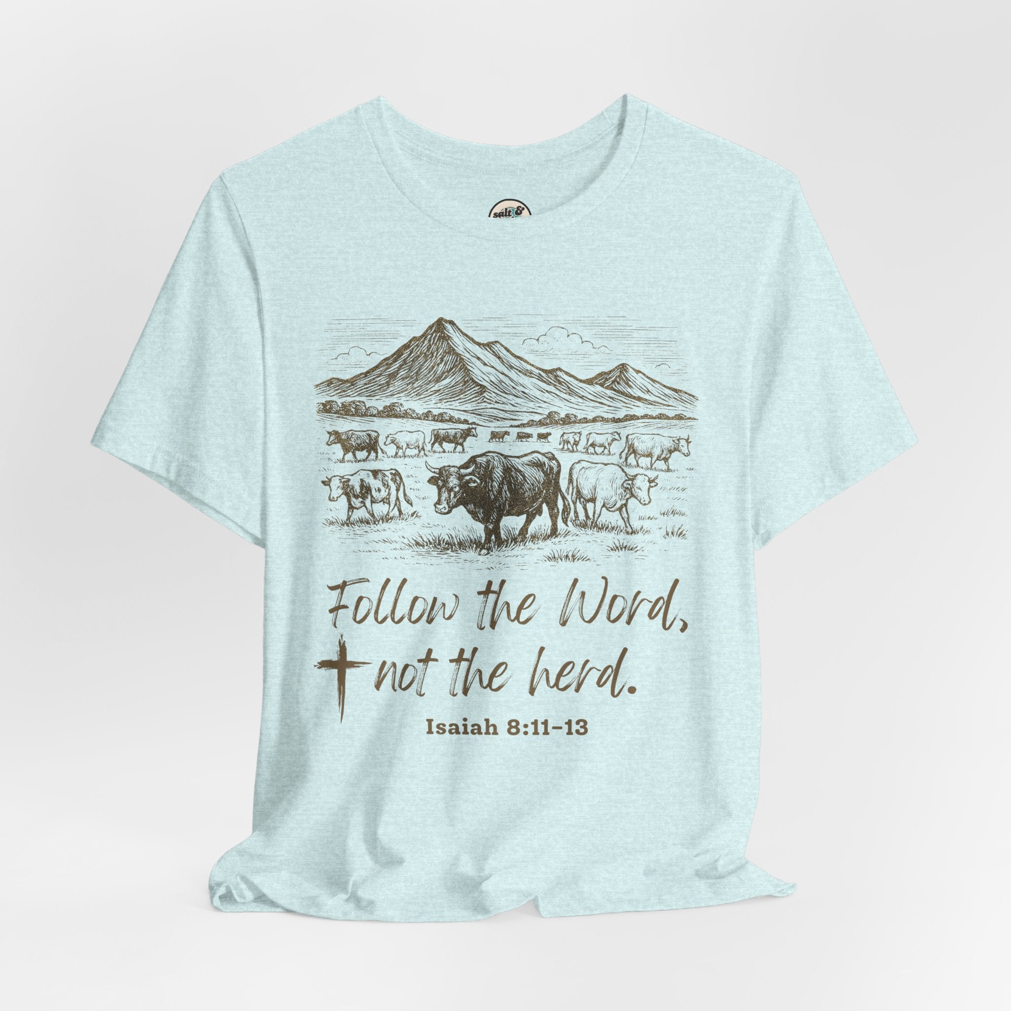 Follow the Word Tee - Perfect for Gift, Casual Wear, Christian Clothing, Gifts for Ministry, Christmas Gifts, Birthday Gifts, Gifts for Her, Gifts for Friends