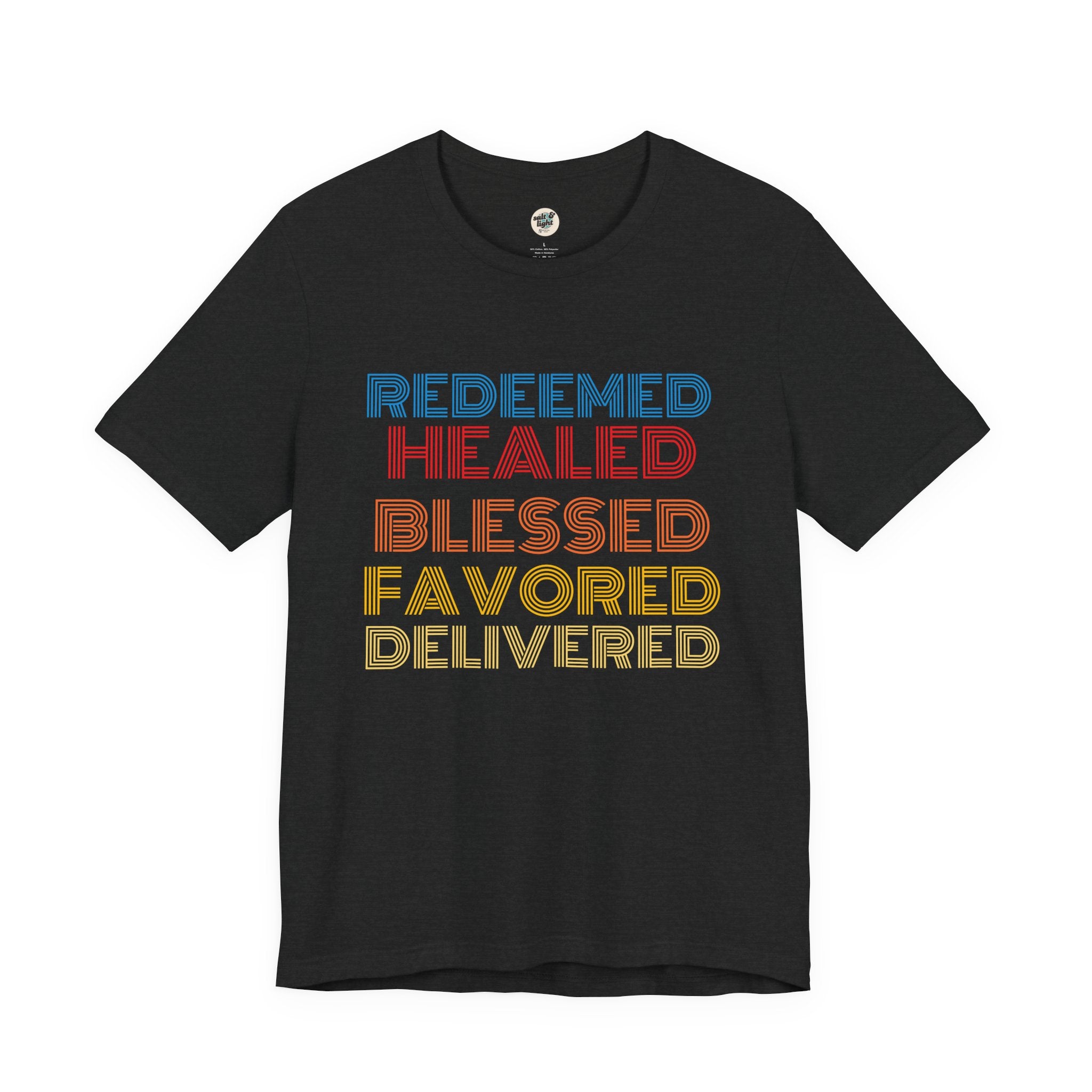 Redeemed Tee, Perfect for Gift, Casual Wear, Christian Clothing, Gifts for Ministry, Christmas Gifts, Birthday Gifts, Gifts for Her, Gifts for Friends
