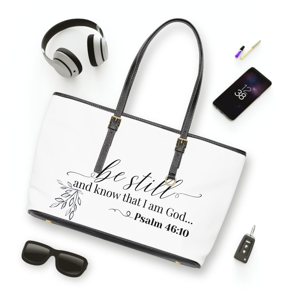 Stillness & Strength Handbag -  PU Leather Shoulder Bag