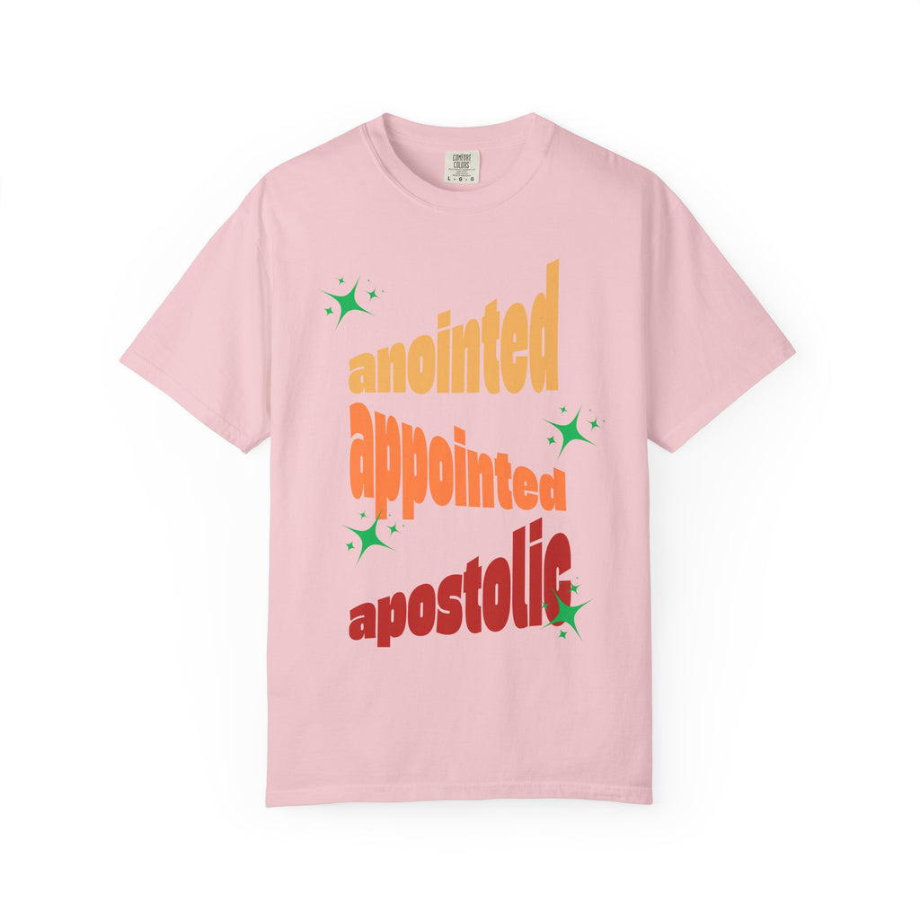 Anointed Unisex Garment-Dyed T-shirt, Christian Tshirts, Christian Merchandise, Gifts for Church, Gifts for Christmas, Gifts for Birthdays, Christian Apparel