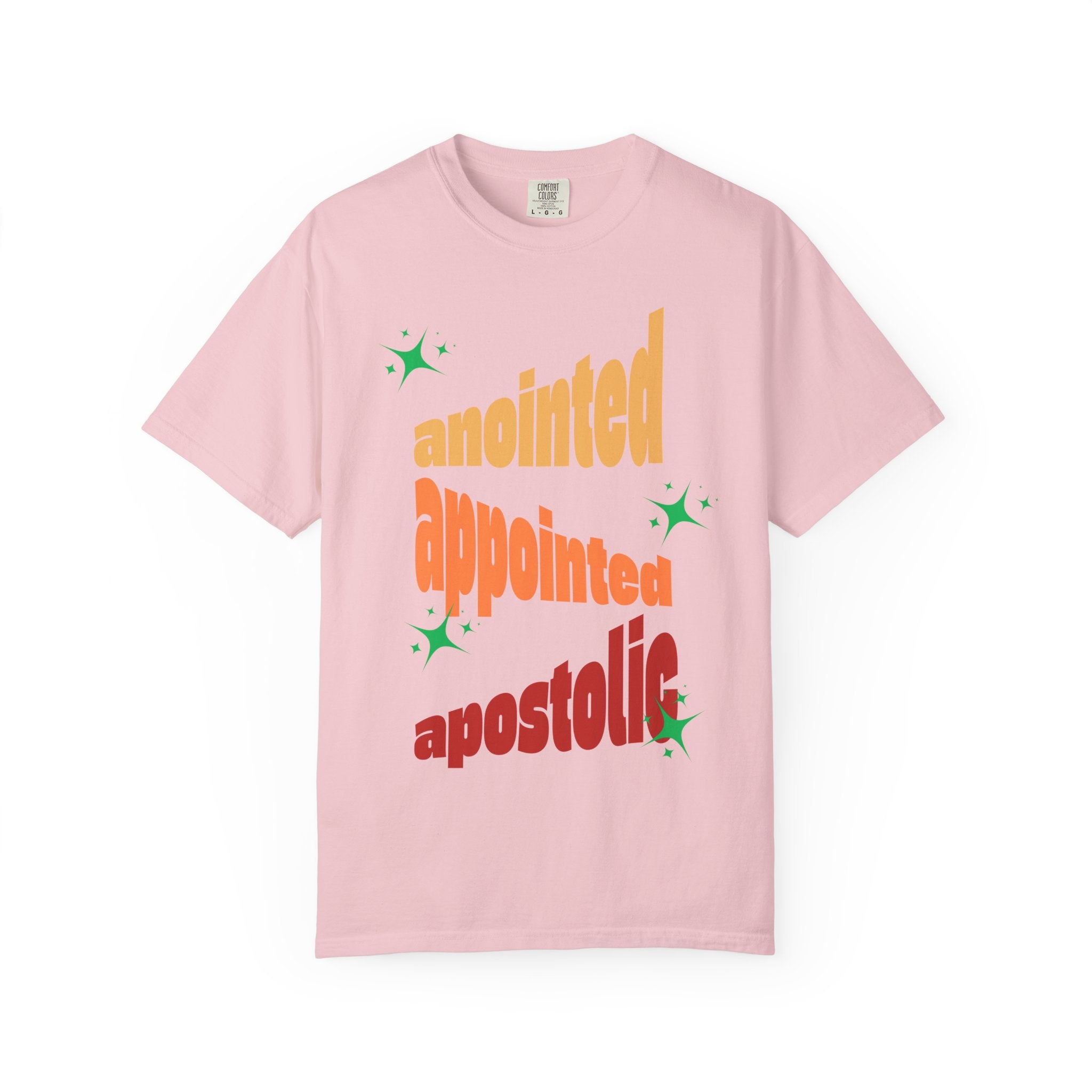 Anointed Unisex Garment-Dyed T-shirt, Christian Tshirts, Christian Merchandise, Gifts for Church, Gifts for Christmas, Gifts for Birthdays, Christian Apparel